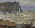 Claude Monet, Monet, Claude (1840-1926), Rough Sea at Etretat, Oil on canvas, Impressionism, 1883,
