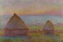 Claude Monet, Monet, Claude (1840-1926), Grainstacks at Giverny. The Evening Sun, Oil on canvas, Impressionis
