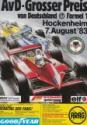Anonymous  , 1983 German Grand Prix, Offset printing, Communication design, 1983,