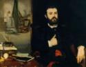 Édouard Manet, Manet, Édouard (1832-1883), Portrait of the poet Zacharie Astruc, Oil on canvas, Impressionism, 1866,
