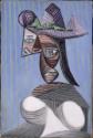 Pablo Picasso, Buste de femme au chapeau rayé
