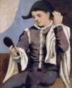 Pablo Picasso, Harlekin mit dem Spiegel