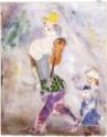 Marc Chagall, Clown Playing the Violin