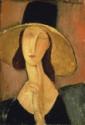 Amedeo Modigliani, Jeanne Hébuterne with big hat