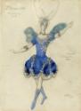 Léon Bakst, Bluebird. Costume design for the ballet Sleeping Beauty by P. Tchaikovsky