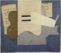 Pablo Picasso, Feuille de musique et guitare (Partition et guitare)