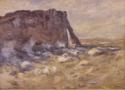 Claude Monet, Cliff and Porte d'Aval by Stormy Weather