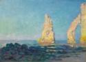 Claude Monet, The Needle Rock at Étretat, Low Tide
