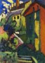 Wassily Wassiljewitsch Kandinsky, Stairway to the castle (Murnau)