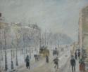 Camille Pissarro, Les Boulevards, extérieurs, effet de neige