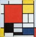 Piet Mondrian, Composition with Large Red Plane, yellow, black, grey and blue