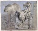 Pablo Picasso, Faune, cheval et oiseau (Faun, horse and bird)
