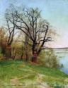 Isaak Iljitsch Lewitan, Oak tree on the riverbank