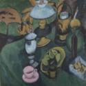 Ernst Ludwig Kirchner, Still life with a lamp