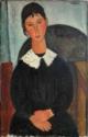 Amedeo Modigliani, Elvire au col blanc