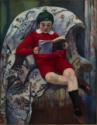 Henri Charles Manguin, Claude en rouge lisant