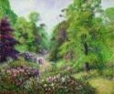 Camille Pissarro, Jardin de Kew, Londres, l'allée des rhododendrons