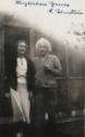 Unbekannter Fotograf, Margarita Iwanowna Konenkowa, geb. Woronzowa (1896-1980) und Albert Einstein (1879-1955)