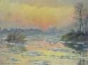 Claude Monet, Coucher de Soleil sur la Seine (Sonnenuntergang an der Seine)