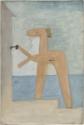 Pablo Picasso, Baigneuse ouvrant une cabine (Badende, die eine Strandkabine öffnet)
