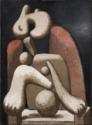 Pablo Picasso, Femme assise dans un fauteuil rouge (Frau im roten Sessel)