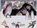 Wassily Wassiljewitsch Kandinsky, Aquarell für Violett (Bild II). (Aquarelle pour Violet (Tableau II)