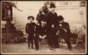 Unbekannter Fotograf, Pjotr Tschaikowski (1840-1893), Modest Tschaikowski (1850-1916), Nikolai Conradi (1869-1922) und Alexei Sofronow (1859-1925)