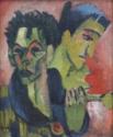 Ernst Ludwig Kirchner, Selbstbildnis mit Mädchen